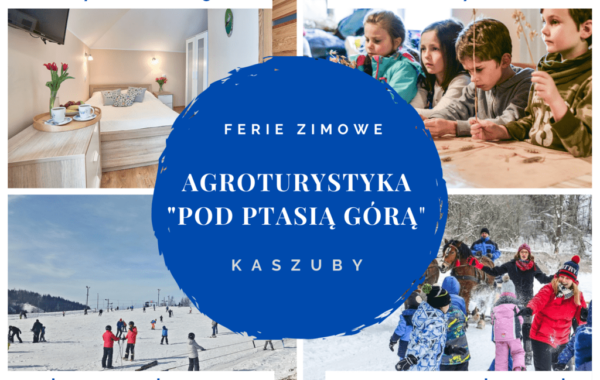 Ferie zimowe w Agroturystyce "Pod Ptasią Górą" w Pierszczewie to klimatyczne noclegi, warsztaty dla dzieci, stoki narciarskie oraz kuligi i sanki